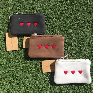 3 HEART COIN POUCH